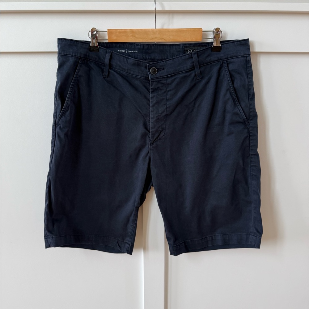 Men’s AG Griffin Tailored Shorts – Classic Premium Fit (Navy)